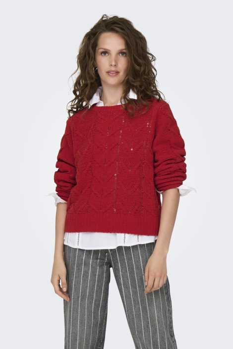 Jacqueline de Yong jdyjosia fay l/s cable pullover knt