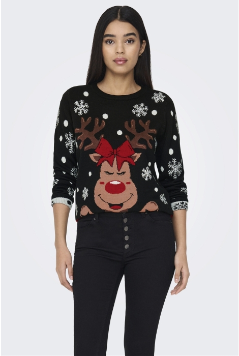 Jacqueline de Yong jdylucia l/s x-mas jacquard pullove