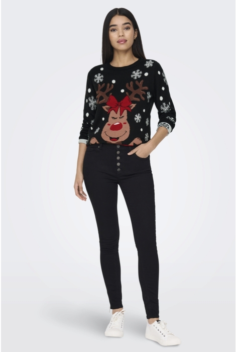 Jacqueline de Yong jdylucia l/s x-mas jacquard pullove