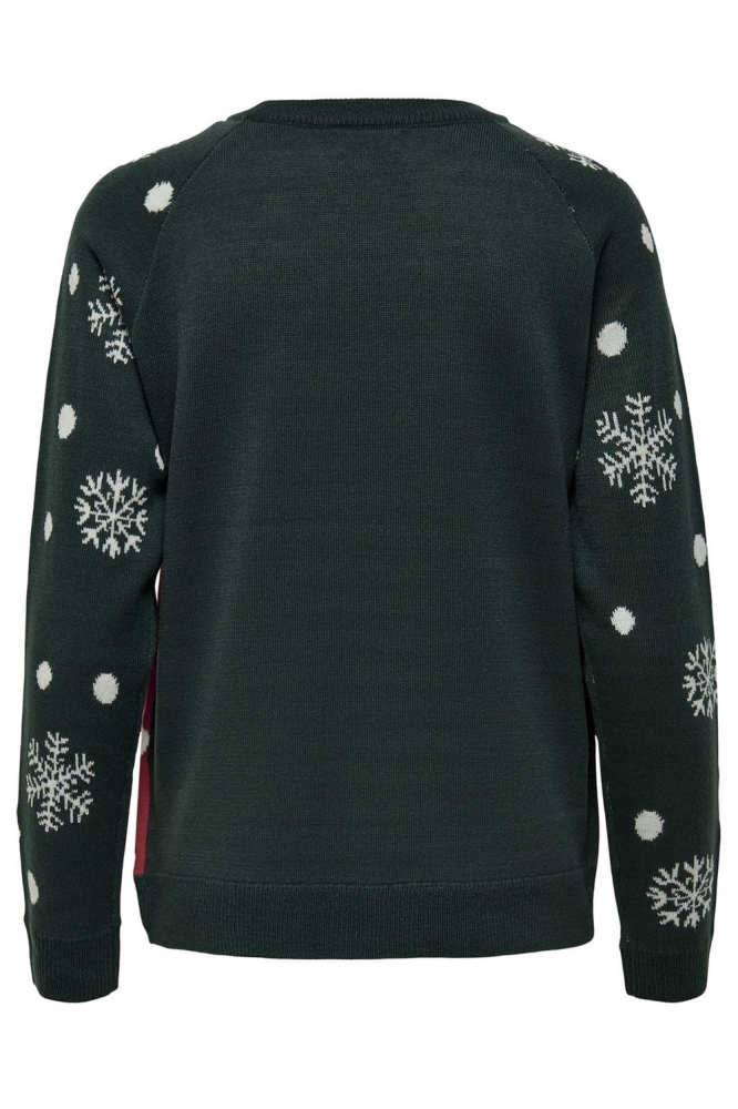 JDYLUCIA L/S X-MAS JACQUARD PULLOVE 15238375 GREEN GABLES/REINDEER