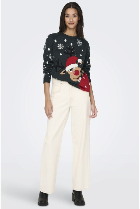 Jacqueline de Yong jdylucia l/s x-mas jacquard pullove