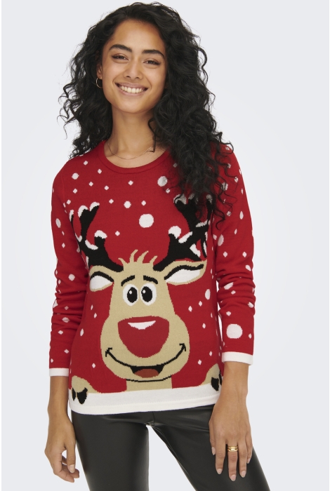 Jacqueline de Yong jdylucia l/s x-mas jacquard pullove