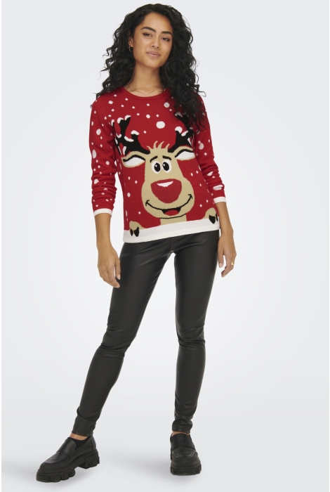 Jacqueline de Yong jdylucia l/s x-mas jacquard pullove