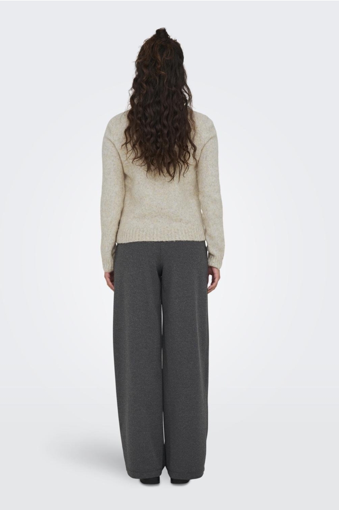 JDYSILJA L/S O-NECK PULLOVER KNT 15277866 Oatmeal/MELANGE