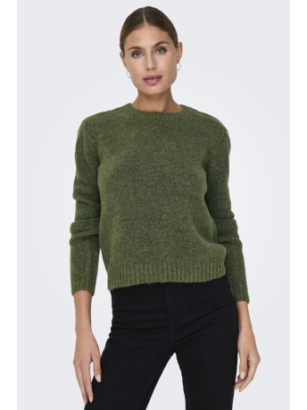 Jacqueline de Yong Trui JDYSILJA L/S O-NECK PULLOVER KNT 15277866 Winter Moss/MELANGE