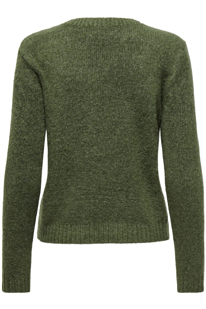 JDYSILJA L/S O-NECK PULLOVER KNT 15277866 Winter Moss/MELANGE