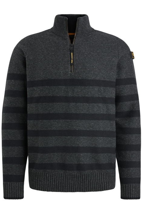 PME legend half zip collar cotton rib knit