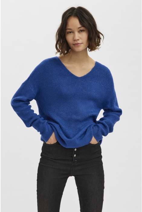 Vero Moda vmcrewlefile ls v-neck blouse noos