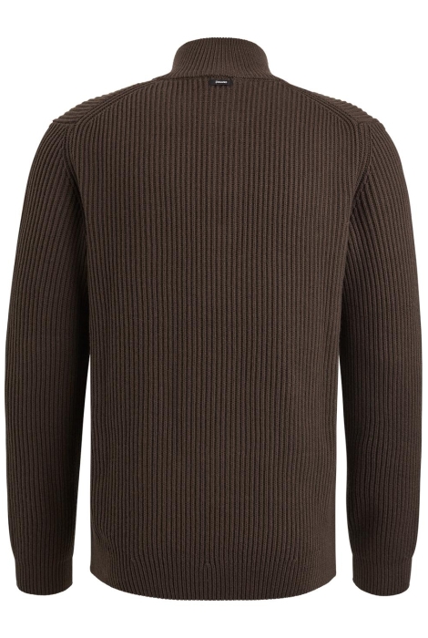 Vanguard half zip collar cotton blend wool