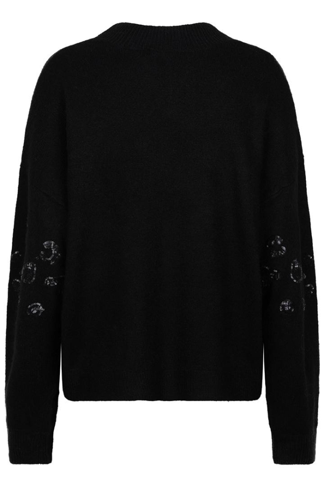 SWEATER ANIMAL SEQUINS F24 27500 000 black