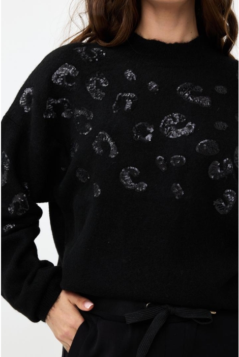 EsQualo sweater animal sequins