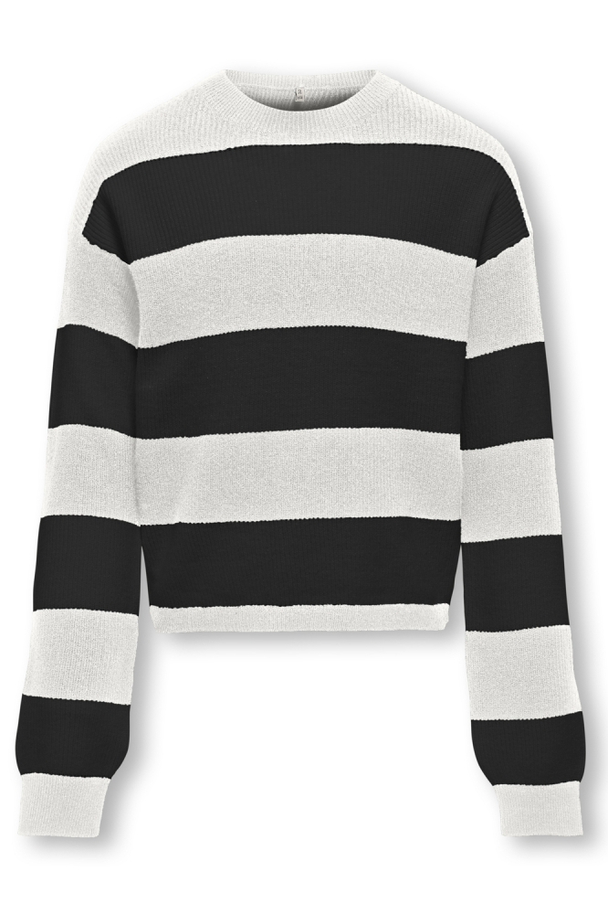 KOGFRANCA SHORT L/S STRIPE KNT NOOS 15326339 Cloud Dancer