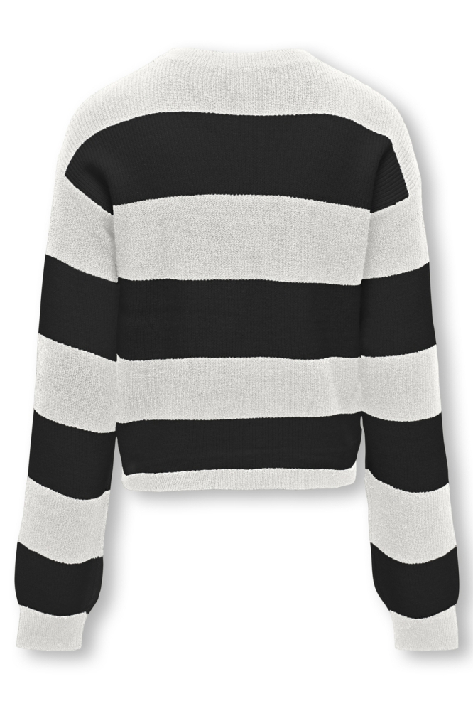 KOGFRANCA SHORT L/S STRIPE KNT NOOS 15326339 Cloud Dancer