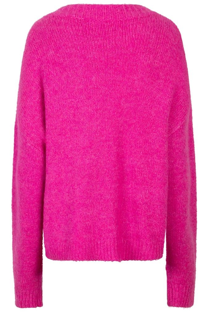 SWEATER BIG STONES F24 27505 521 cerise pink