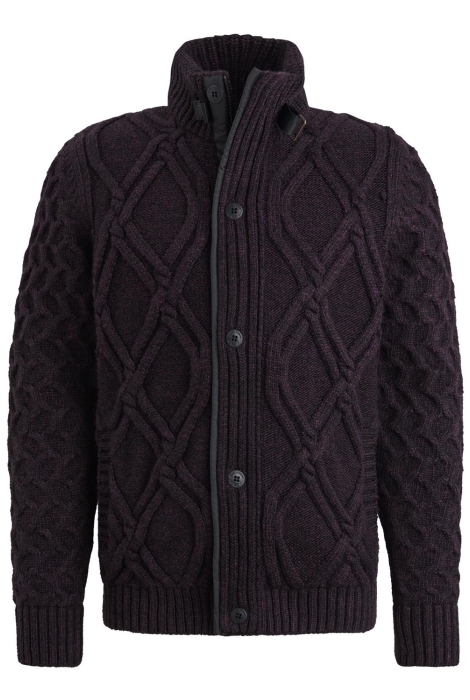 PME legend zip jacket heavy knit mixed yarn