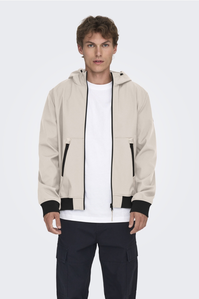 ONSBOWIE SOFTSHELL BOMBER OTW NOOS 22029276 SILVER LINING