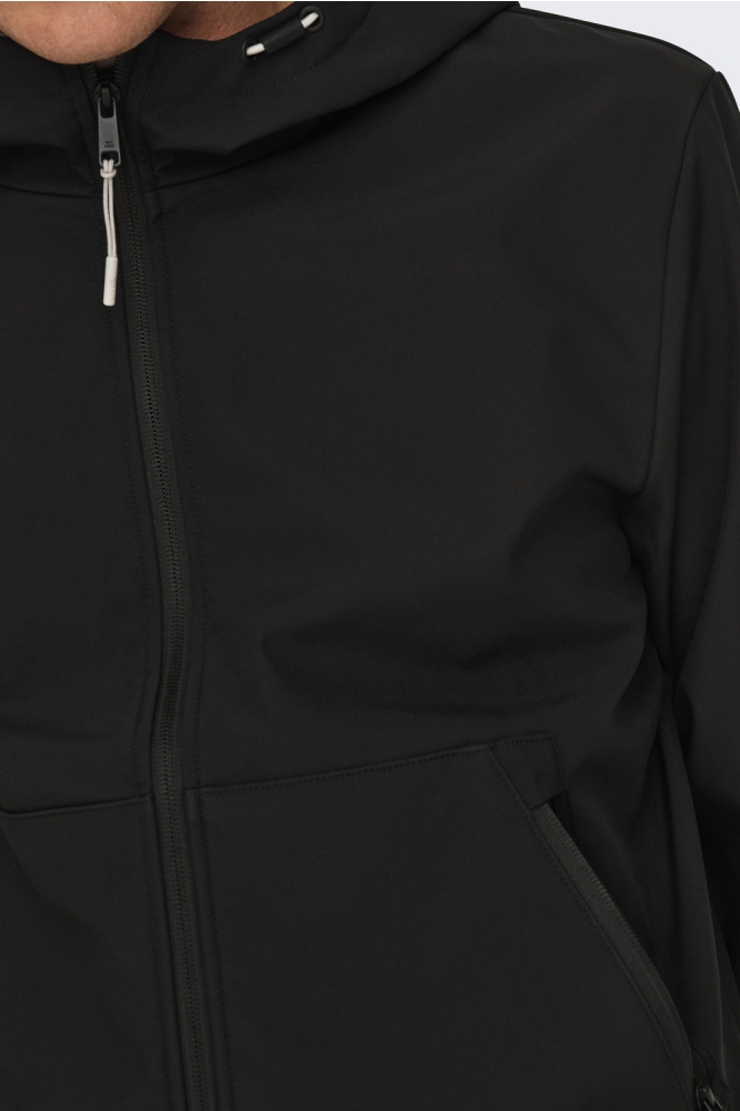 ONSBOWIE SOFTSHELL BOMBER OTW NOOS 22029276 BLACK