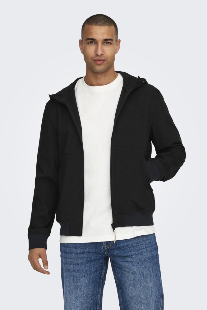 ONSBOWIE SOFTSHELL BOMBER OTW NOOS 22029276 BLACK