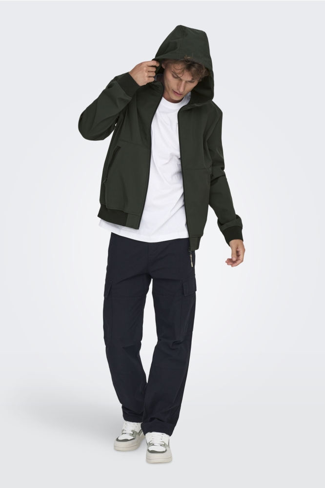 ONSBOWIE SOFTSHELL BOMBER OTW NOOS 22029276 PEAT