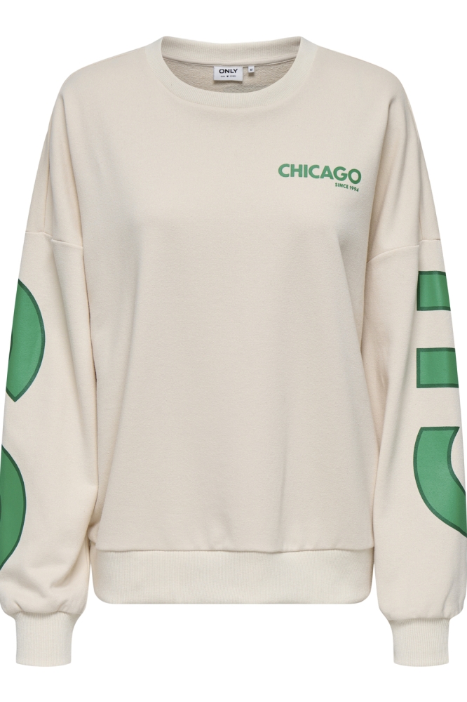 ONLKYLE L/S CITY SWT 15354270 ECRU/CHICAGO