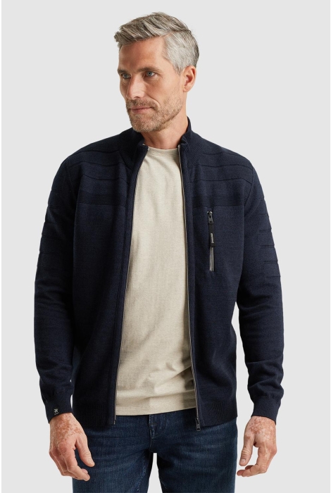 Vanguard zip jacket cotton bonded mouline