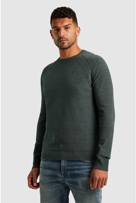 Cast Iron crewneck cotton heather plated ble