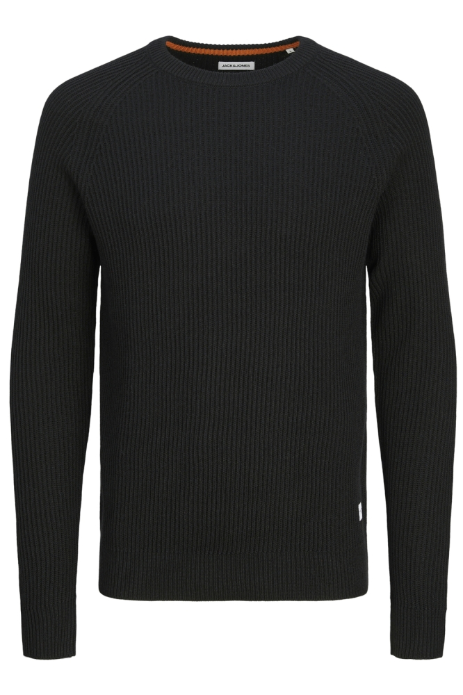 JJPANNEL KNIT CREW NECK AW24 12258471 BLACK