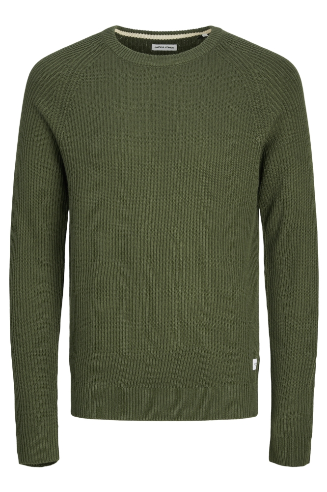 JJPANNEL KNIT CREW NECK AW24 12258471 KOMBU GREEN