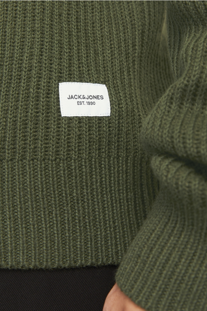 JJPANNEL KNIT CREW NECK AW24 12258471 KOMBU GREEN