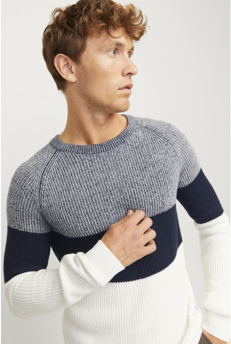 Jack & Jones jjpannel knit crew neck aw24