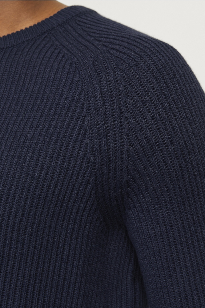 JJPANNEL KNIT CREW NECK AW24 12258471 NAVY BLAZER