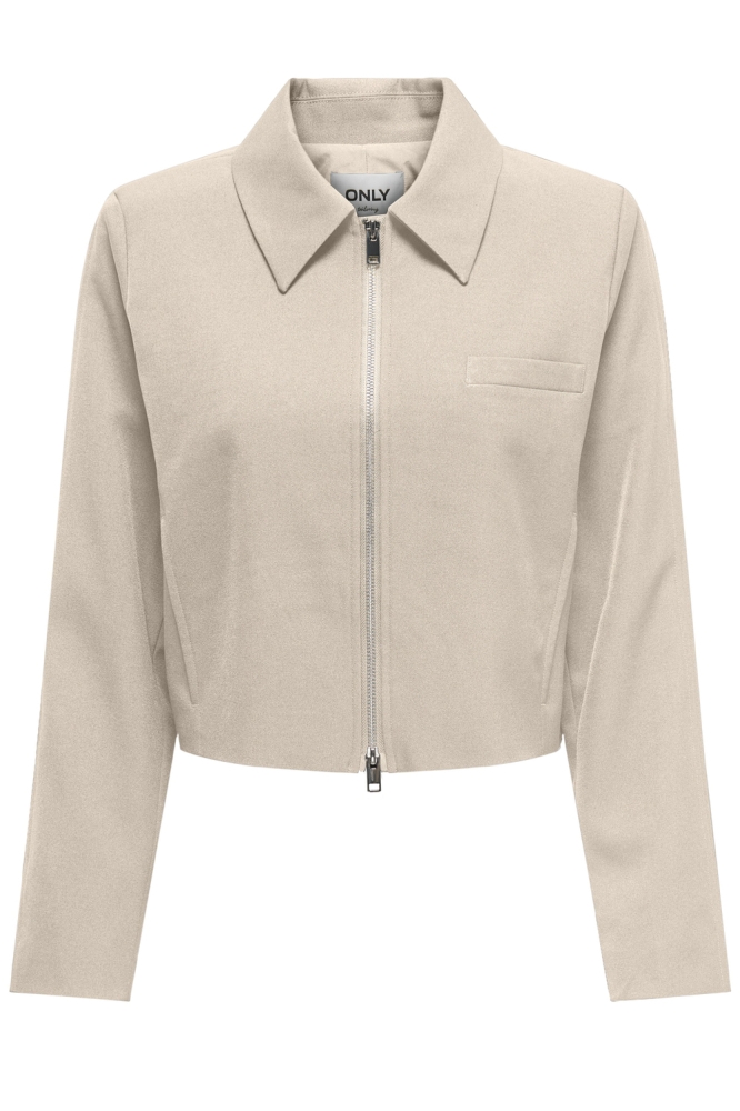 ONLHELENE LIFE L/S ZIP JACKET CC TL 15338364 Whitecap Gray