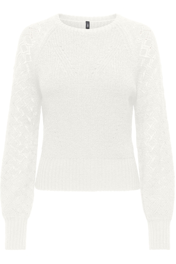 Only Trui ONLMIAMI LS O-NECK CC KNT 15335108 Cloud Dancer