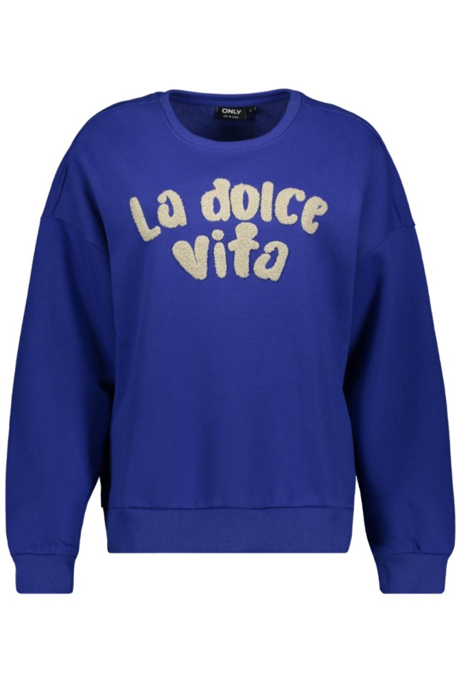 ONLZENJA L/S O-NECK PRINT BOX CS SW 15344299 CLEMATIS BLUE/LA DOLCE V