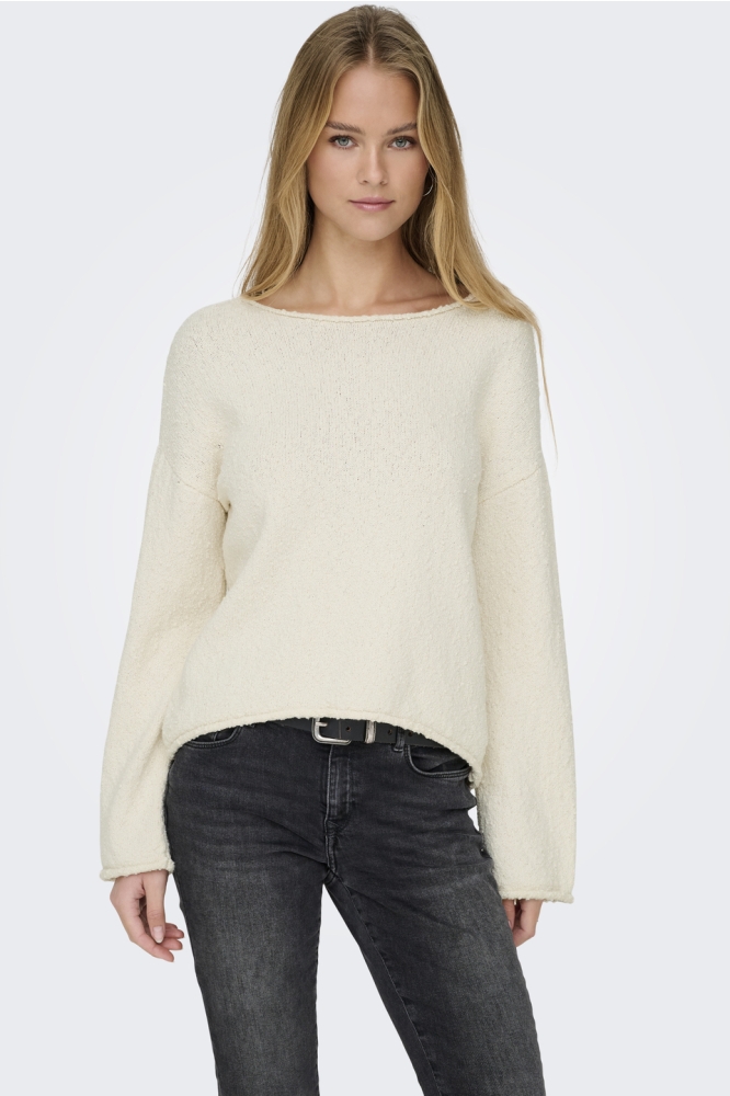 ONLALVILDA LS O-NECK CC KNT 15339651 BIRCH