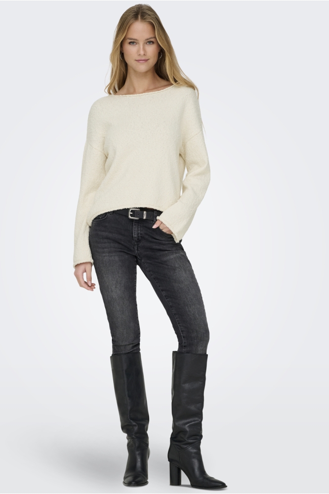 ONLALVILDA LS O-NECK CC KNT 15339651 BIRCH