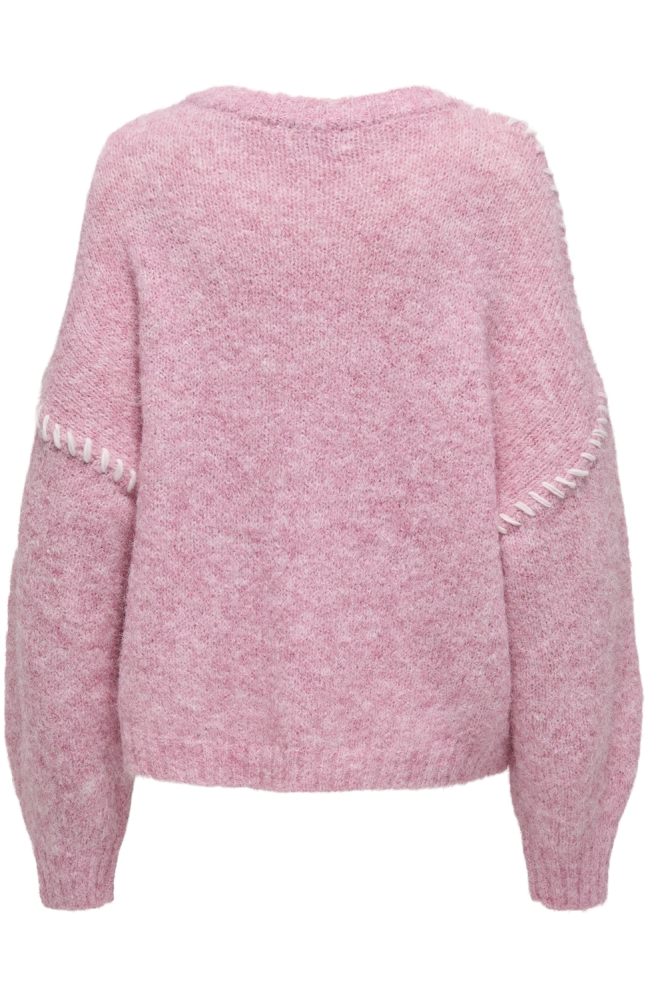 JDYZOEY LIFE L/S ON STITCH PULL KNT 15336758 Lilac Sachet