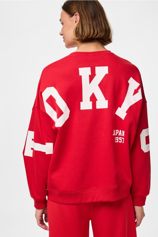 PCFILY LS O-NECK OVERSIZED SWEAT JR 17160331 LOLLIPOP/TOKYO