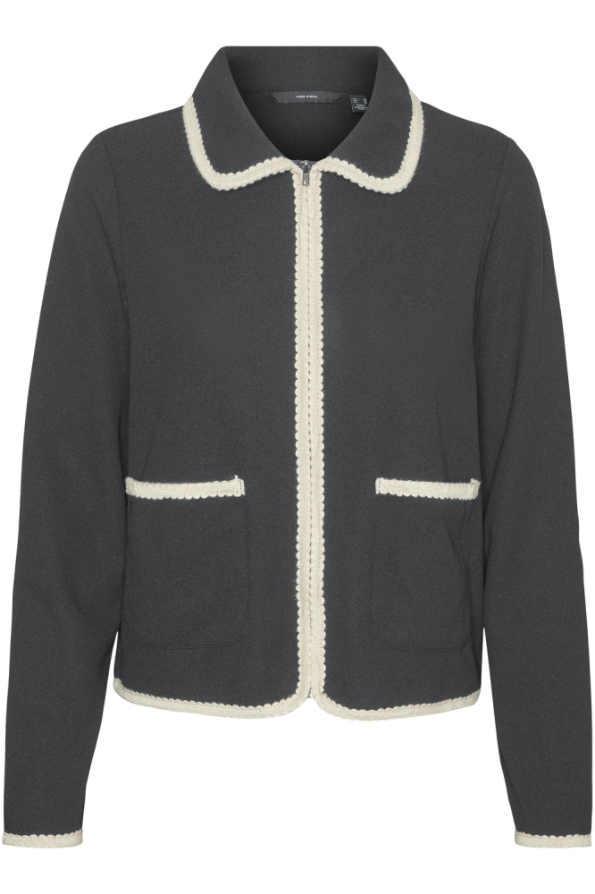 VMFIDA LS CARDIGAN JRS GA 10320158 Ashalt/Birch ladd