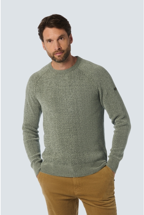 NO-EXCESS pullover crewneck 2 coloured chenil