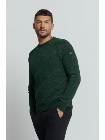 NO-EXCESS Trui ROUND NECK SWEATER 25210917 052 DARK GREEN