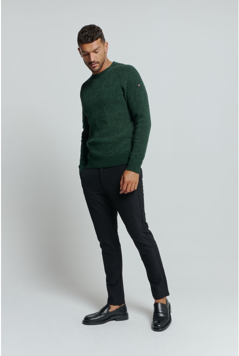 NO-EXCESS pullover crewneck 2 coloured chenil