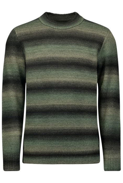 NO-EXCESS pullover crewneck degrade stripes w