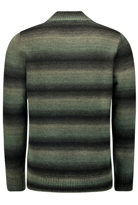 NO-EXCESS pullover crewneck degrade stripes w