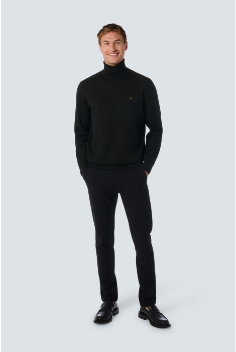 NO-EXCESS pullover rollneck 2 coloured melang