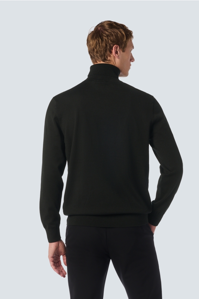 TWO TONE MELANGE TURTLENECK 25210982 020 BLACK