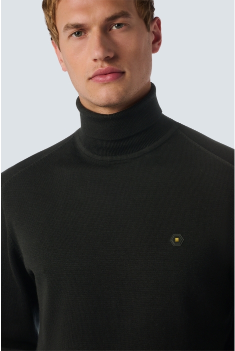 NO-EXCESS pullover rollneck 2 coloured melang