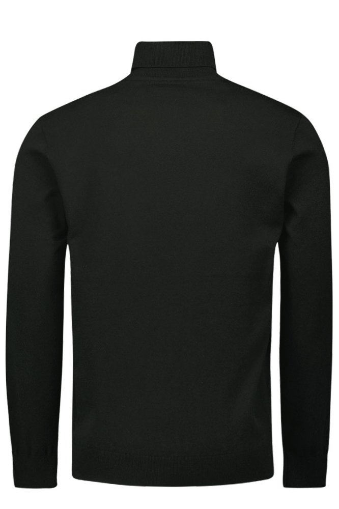 TWO TONE MELANGE TURTLENECK 25210982 020 BLACK