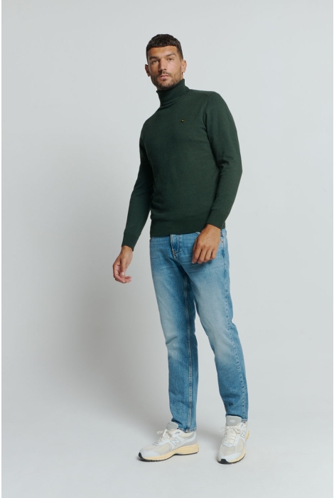 NO-EXCESS pullover rollneck 2 coloured melang