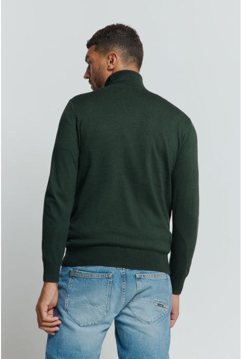 NO-EXCESS pullover rollneck 2 coloured melang